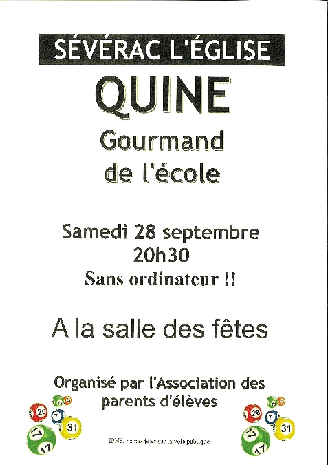 Quine gourmand de l