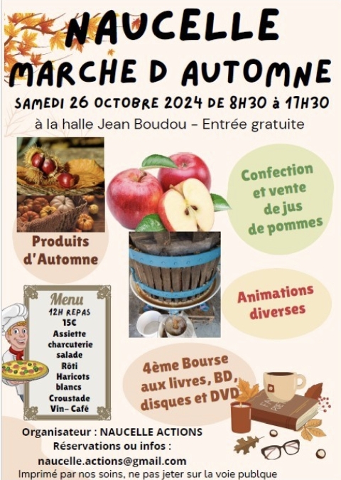 Marché d'automne et bourse aux livres