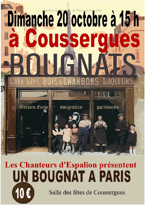 Théâtre chanté "un bougnat à Paris"... Le 20 oct 2024