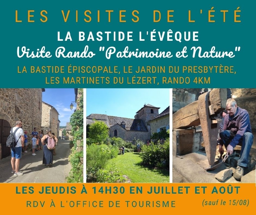 Visite et rando entre patrimoine et nature à La Bastide l'Evêque