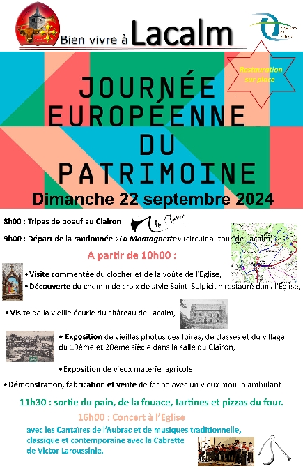 Les Journées européenne du patrimoine à... Le 22 sept 2024