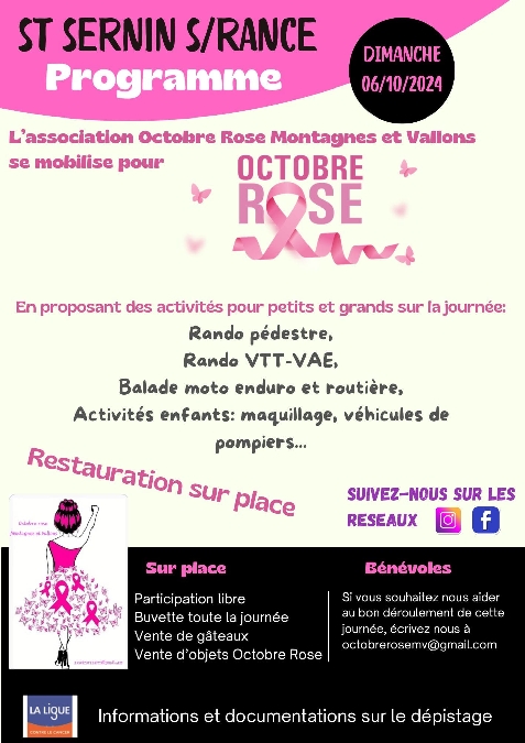 Journée Octobre Rose Le 6 oct 2024