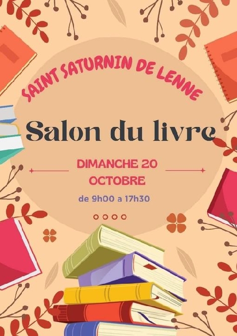 Salon du Livre à Saint Saturnin de Lenne Le 20 oct 2024