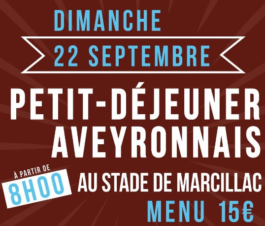 Petit-déjeuner aveyronnais Le 22 sept 2024