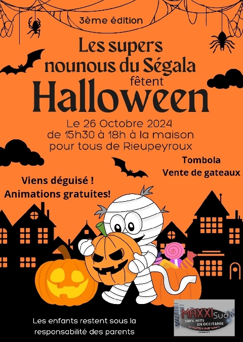 Les supers nounous du Ségala fêtent Halloween