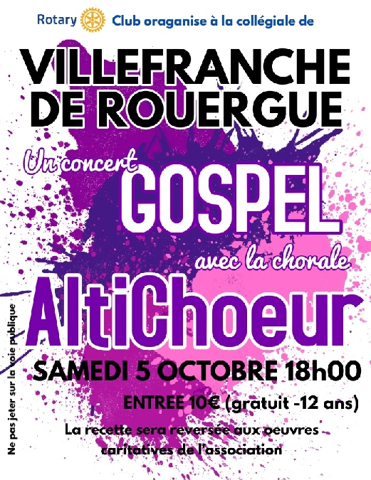 Concert Gospel Le 5 oct 2024