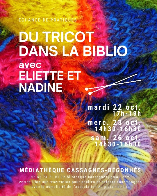 Du tricot dans la biblio