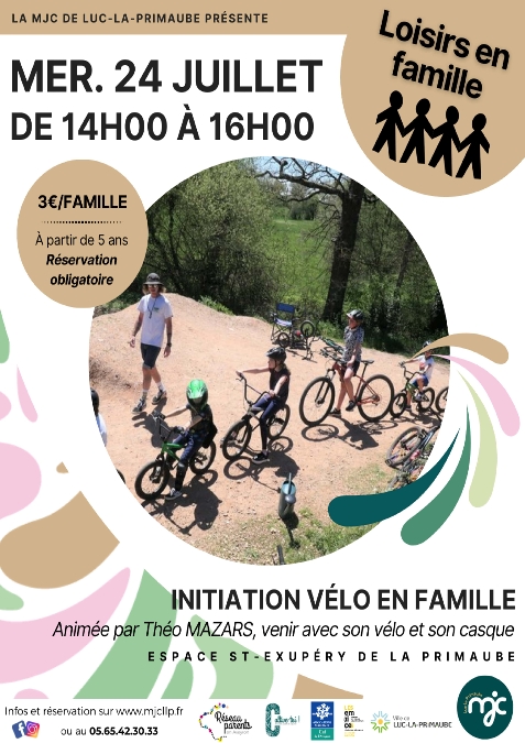 LOISIRS EN FAMILLE : Initiation vélo