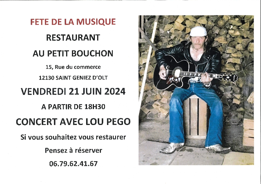 Fête de la musique au Petit Bouchon à Saint Geniez d'Olt