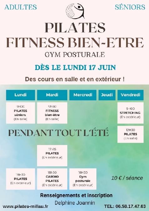 Pilates Fitness, Bien-Etre, Gym Posturale