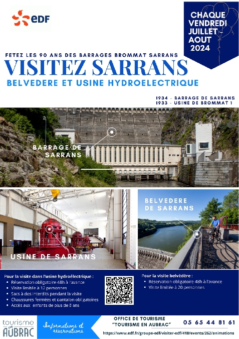 Visite de l'usine Hydroéléctrique de Sarrans
