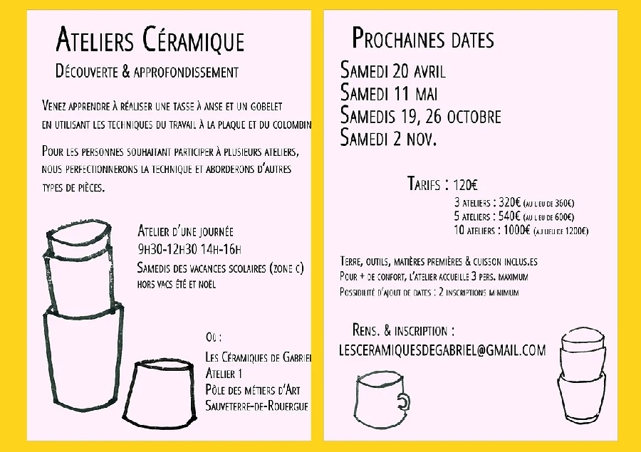 Ateliers céramique