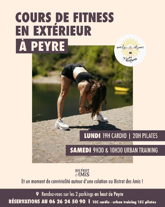 Cours de fitness - Cardio et Urban Training à Peyre - Mél@form