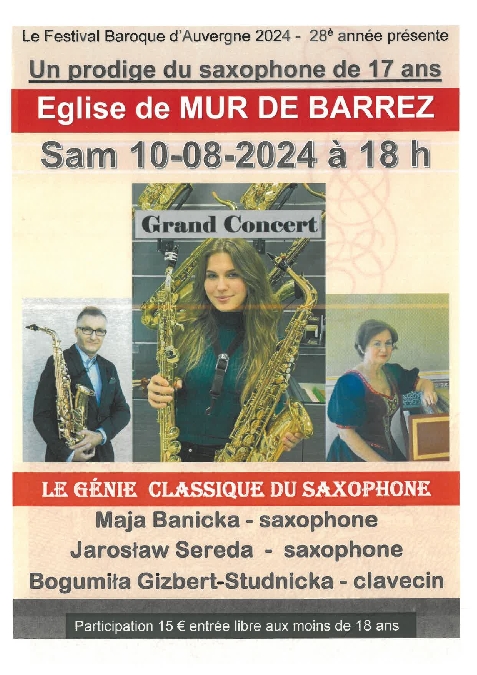 Grand concert de saxophone : musique baroque