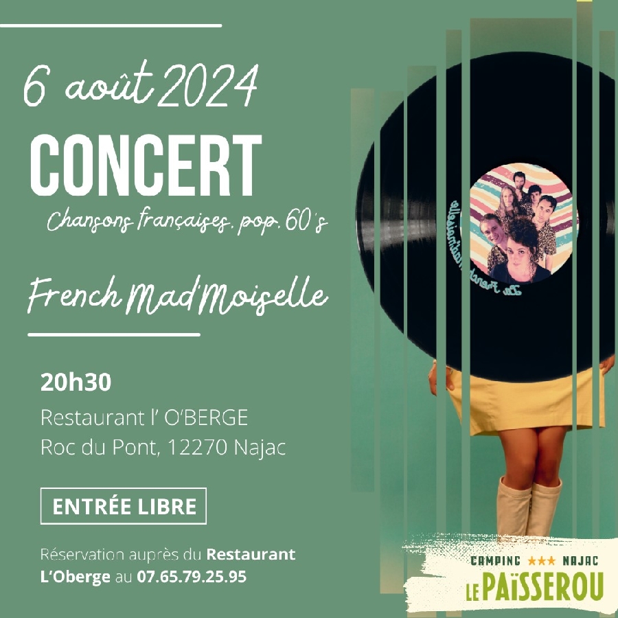 Concert au restaurant l'Ôberge - French Mad'Moiselle