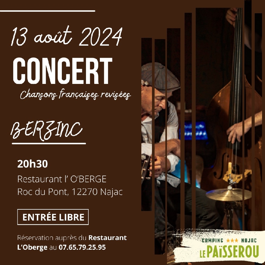 Concert au restaurant l'Ôberge - Berzinc