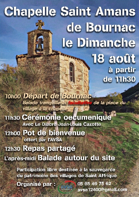 Balade à la chapelle Saint-Amans de Bournac