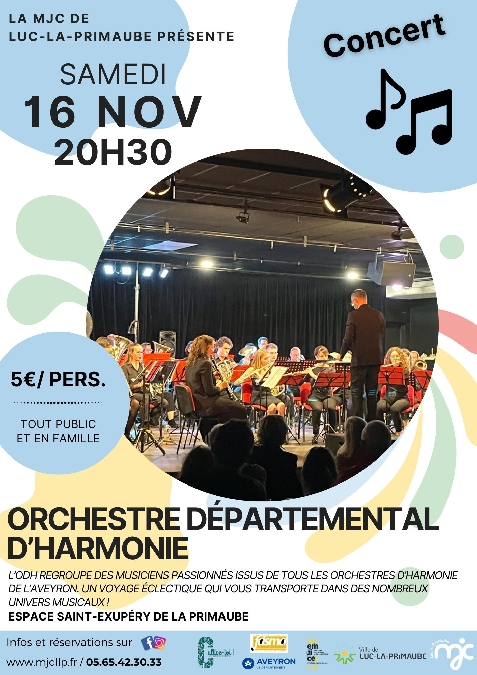 CONCERT : Orchestre Départemental d'Harmonie