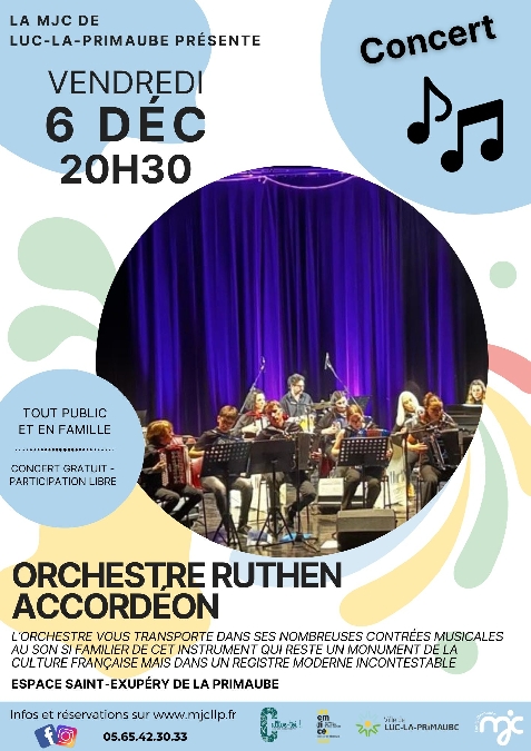 CONCERT : Orchestre Ruthen' Accordéon