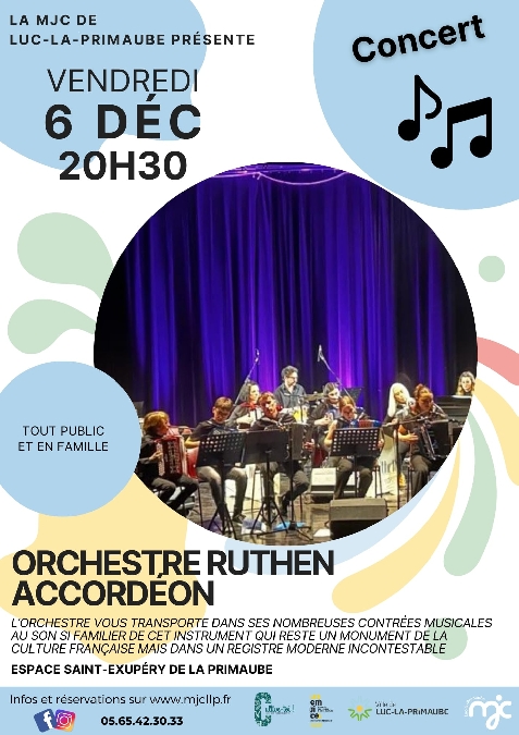 CONCERT : Orchestre Ruthen' Accordéon