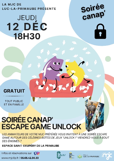 JEUDI CANAP' : Escape game Unlock