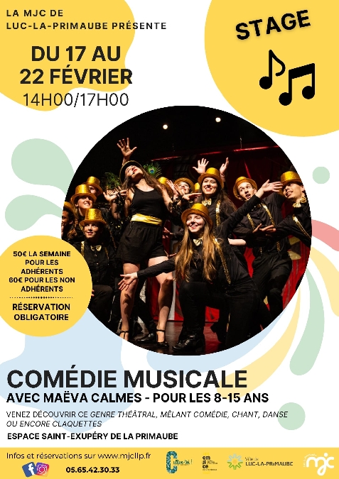 STAGE : Comédie musicale Du 17 fév au 18 avr 2025