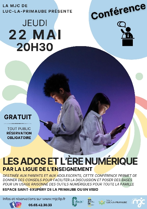 CONFÉRENCE : Les ados et l'ère numérique