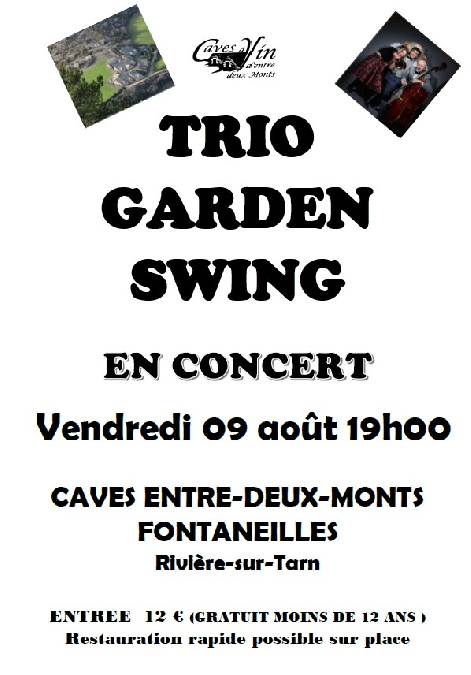 Concert folk irlandais TRIO GARDEN SWING aux Caves d'Entre-Deux-Monts