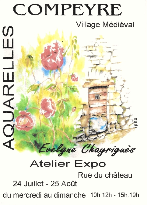 Exposition d'aquarelles d'Evelyne Chayriguès