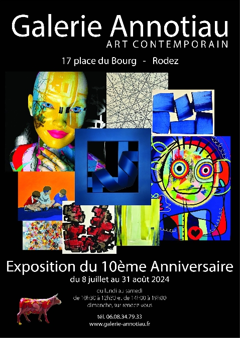 Exposition du 10ème anniversaire de la Galerie Annotiau
