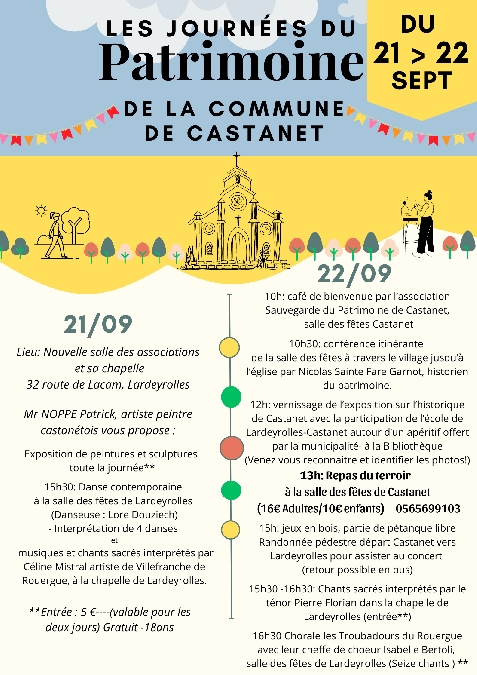 JEP 2024 à Castanet Du 21 au 22 sept 2024