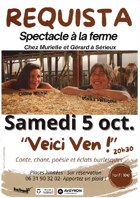 Spectacle à 20h30 à la ferme : Veici ven