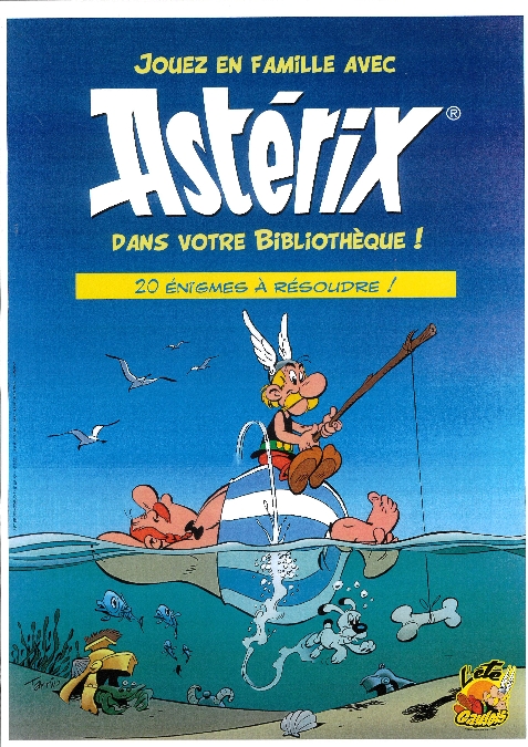 Exposition Astérix et Obélix et énigmes à la bibliothèque de Laissac