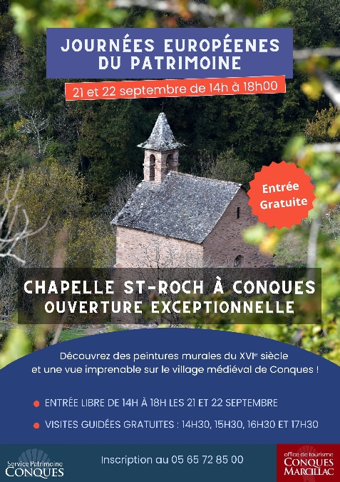 J.E.P. - Visite de la chapelle St-Roch Du 21 au 22 sept 2024