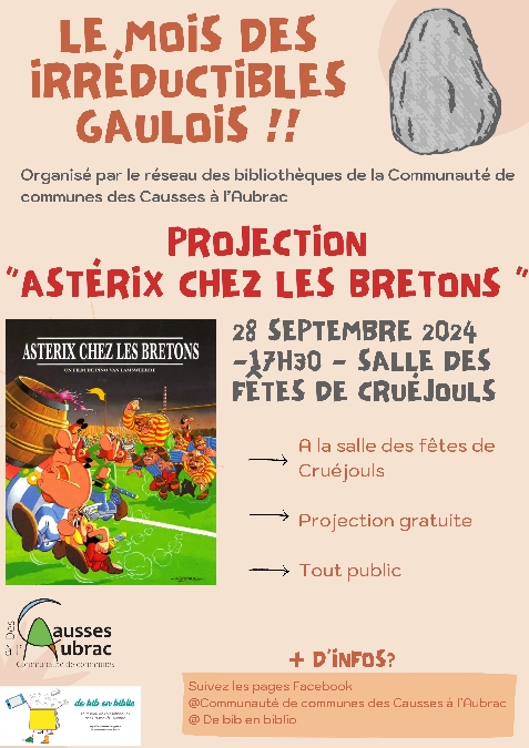 Séance de cinéma "Astérix chez les Bretons"... Le 28 sept 2024