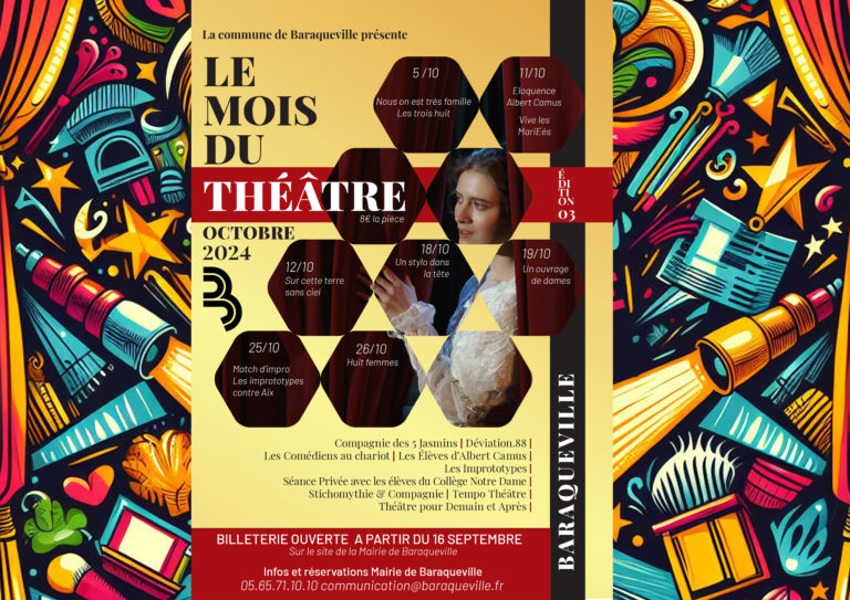 Le mois du théâtre Du 5 au 26 oct 2024