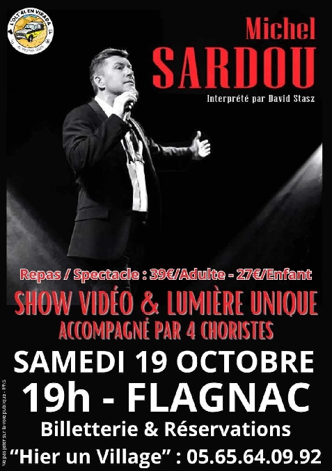 Michel Sardou interprété par David Stasz Le 19 oct 2024