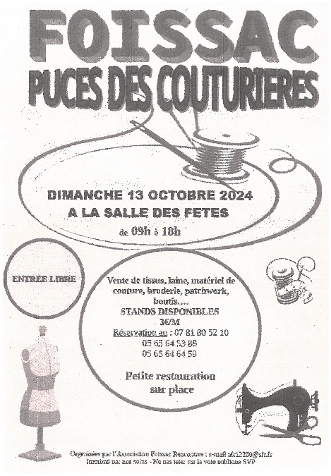 Puces des couturières Le 13 oct 2024