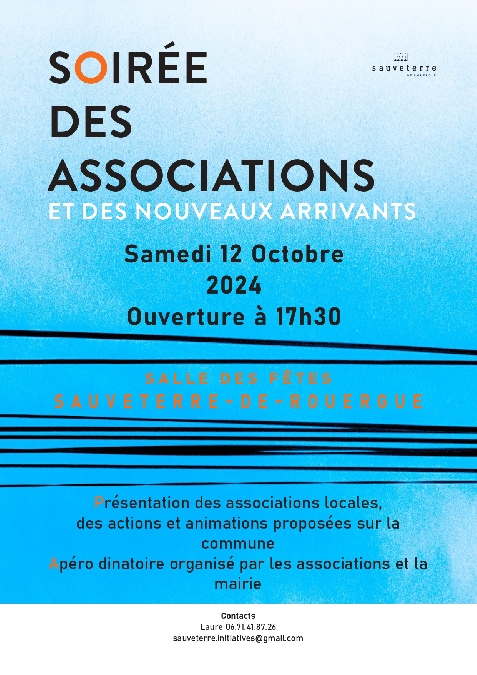 Soirée des associations et des nouveaux arrivants Le 12 oct 2024