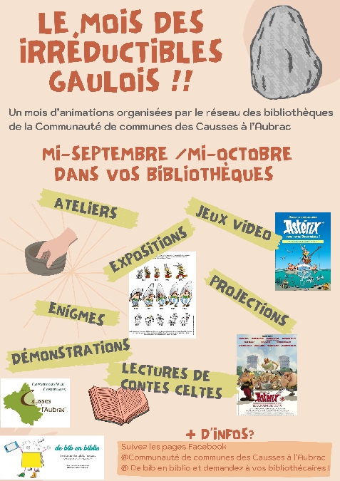 Mois des irréductibles Gaulois : exposition et énigmes... Du 1 au 31 oct 2024