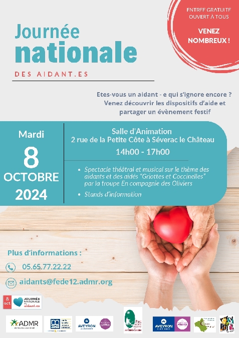 Journée Nationale des Aidants à Sévérac-le-Château Le 8 oct 2024