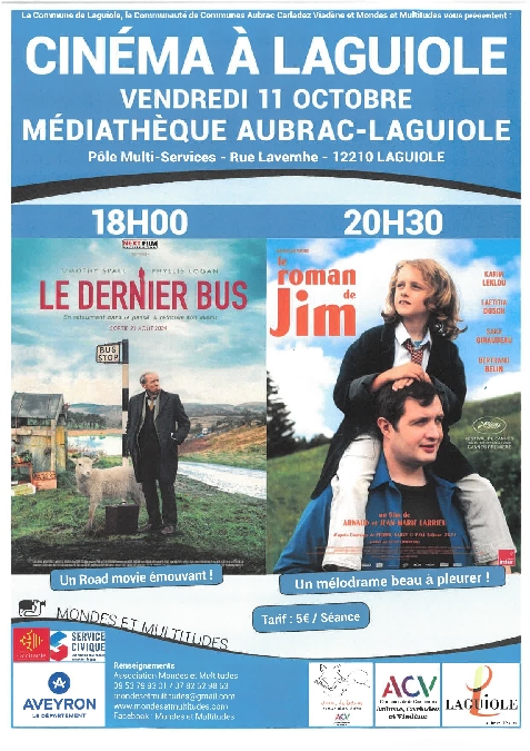 Cinéma à Laguiole Le 11 oct 2024