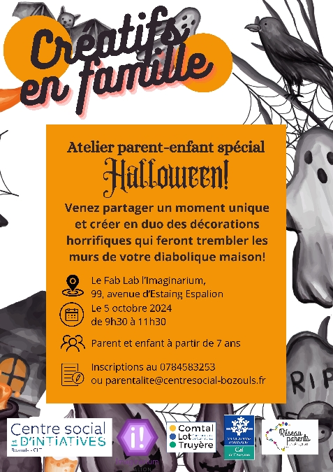 Atelier créatif Halloween Le 5 oct 2024