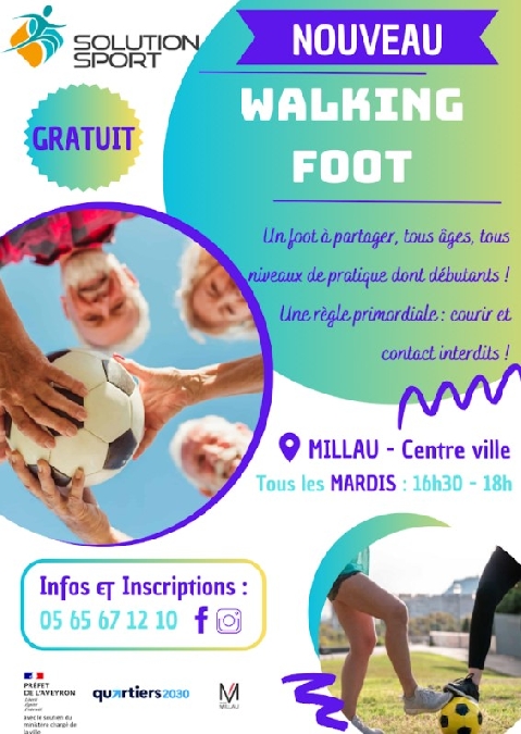 Walking foot - Solution sport Du 15/10/2024 au 24/6/2025