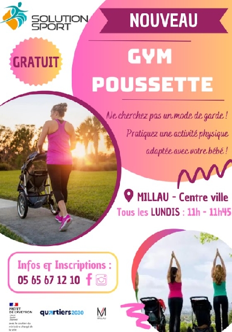 Gym poussette - Solution Sport Du 14/10/2024 au 23/6/2025