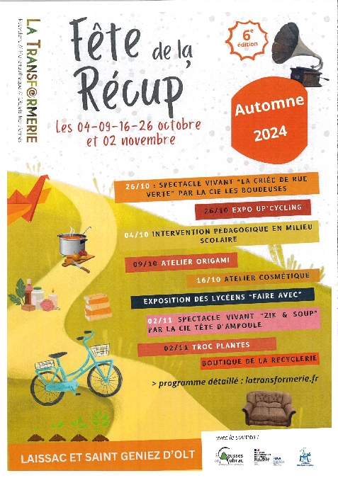 Boutique de la recyclerie - La Transformerie à Laissac Du 16 au 30 oct 2024