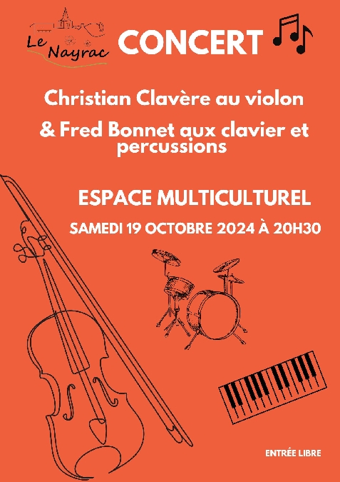 Concert Christian Clavère et Fred Bonnet