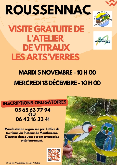 Visite gratuite de l'atelier des vitraux