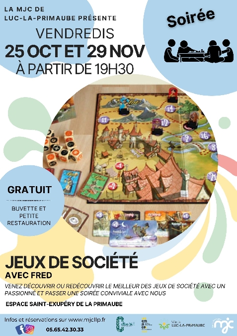 Soirée Jeux de société