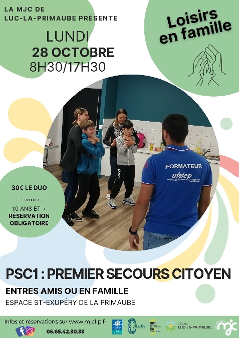 LOISIRS EN FAMILLE : PSC1